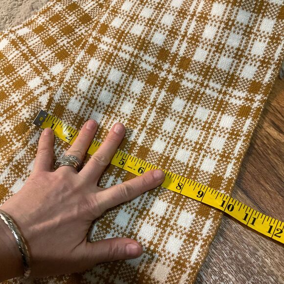 Timberland Scarf Plaid Tan Ceam 10x68" Casual Winter Unisex New With Tags - Picture 8 of 9